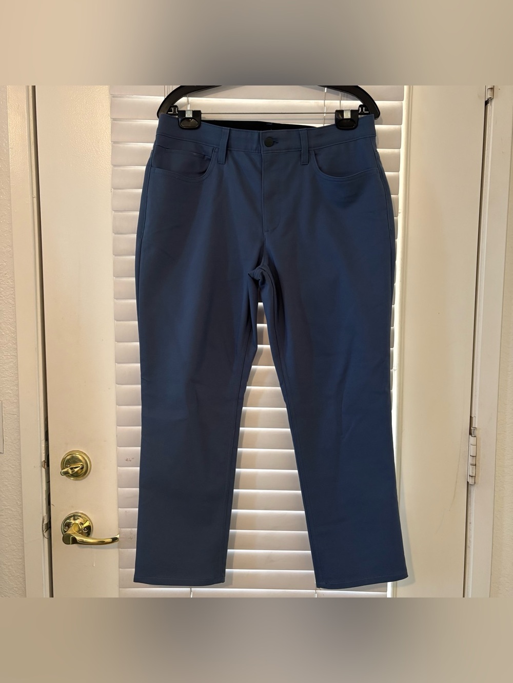 CALVIN KLEIN MEN’S SLIM MOVE 5-POCKET STRETCH PANTS BLUE 33x26.5